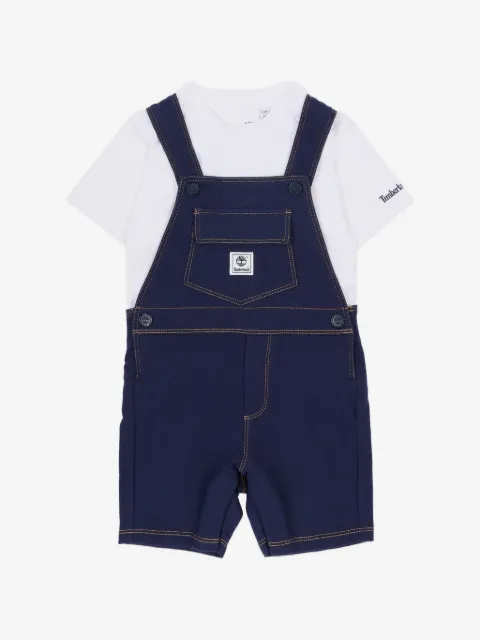 Timberland Kids Latzhose mit Knöpfen und Taschen
