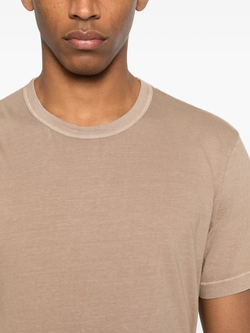 James Perse T-shirt met ronde hals Beige