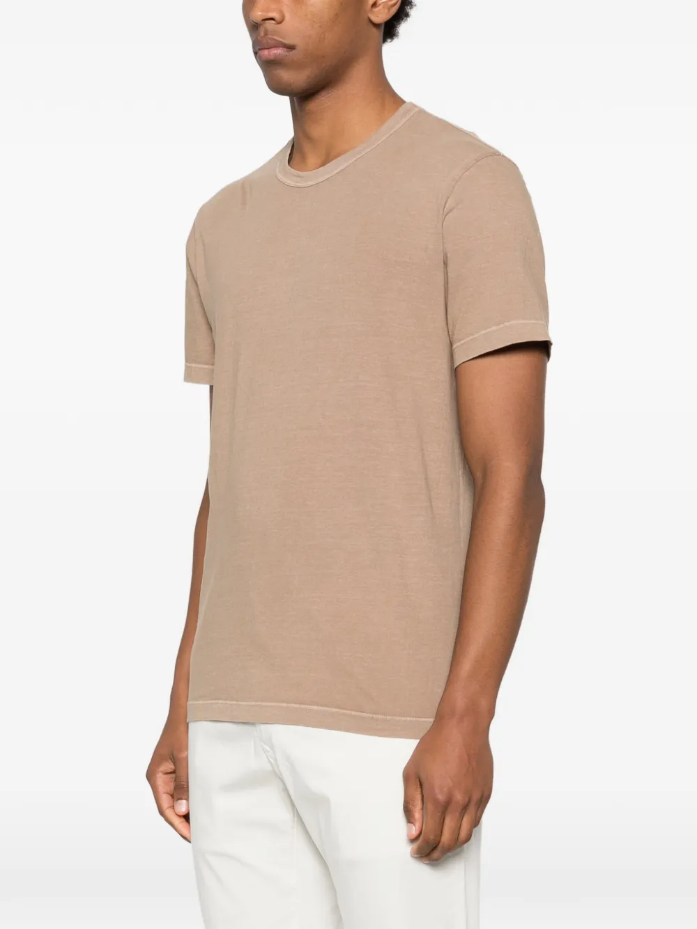 James Perse T-shirt met ronde hals Beige