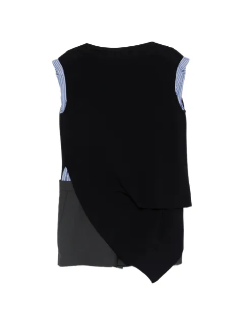 sacai asymmetric mini dress