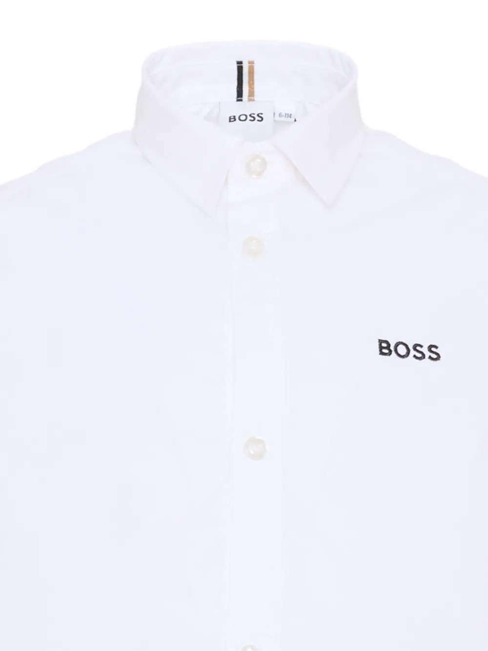 BOSS Kidswear Shirt met korte mouwen Wit