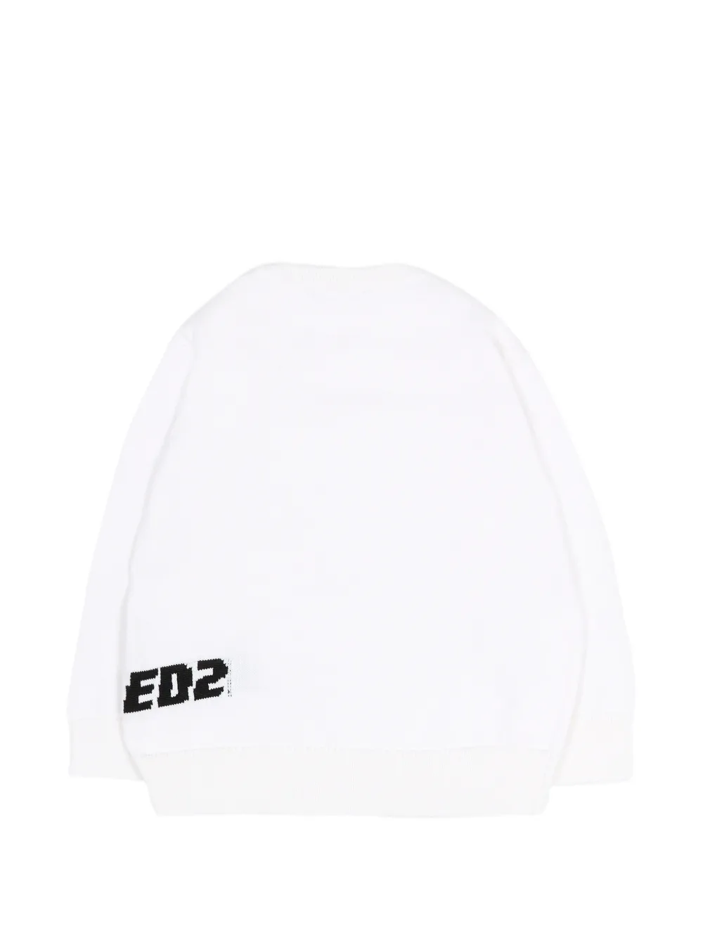  Dsquared2 Kids Button Long-sleeve Sweatshirt - White 