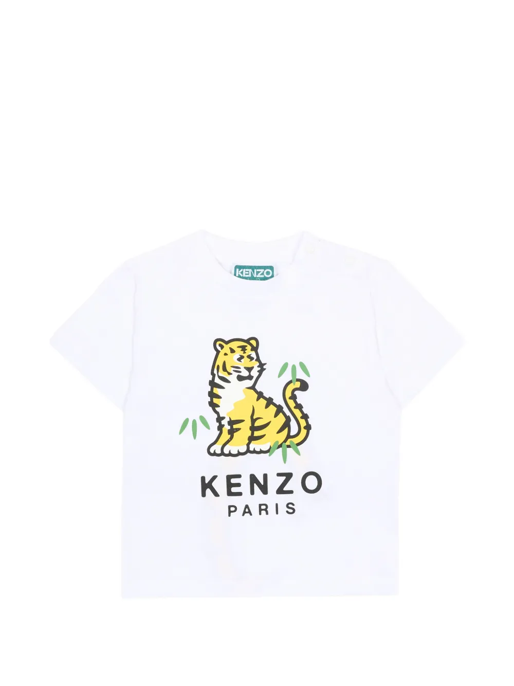 Kenzo Kids printed short-sleeve T-shirt - Bianco