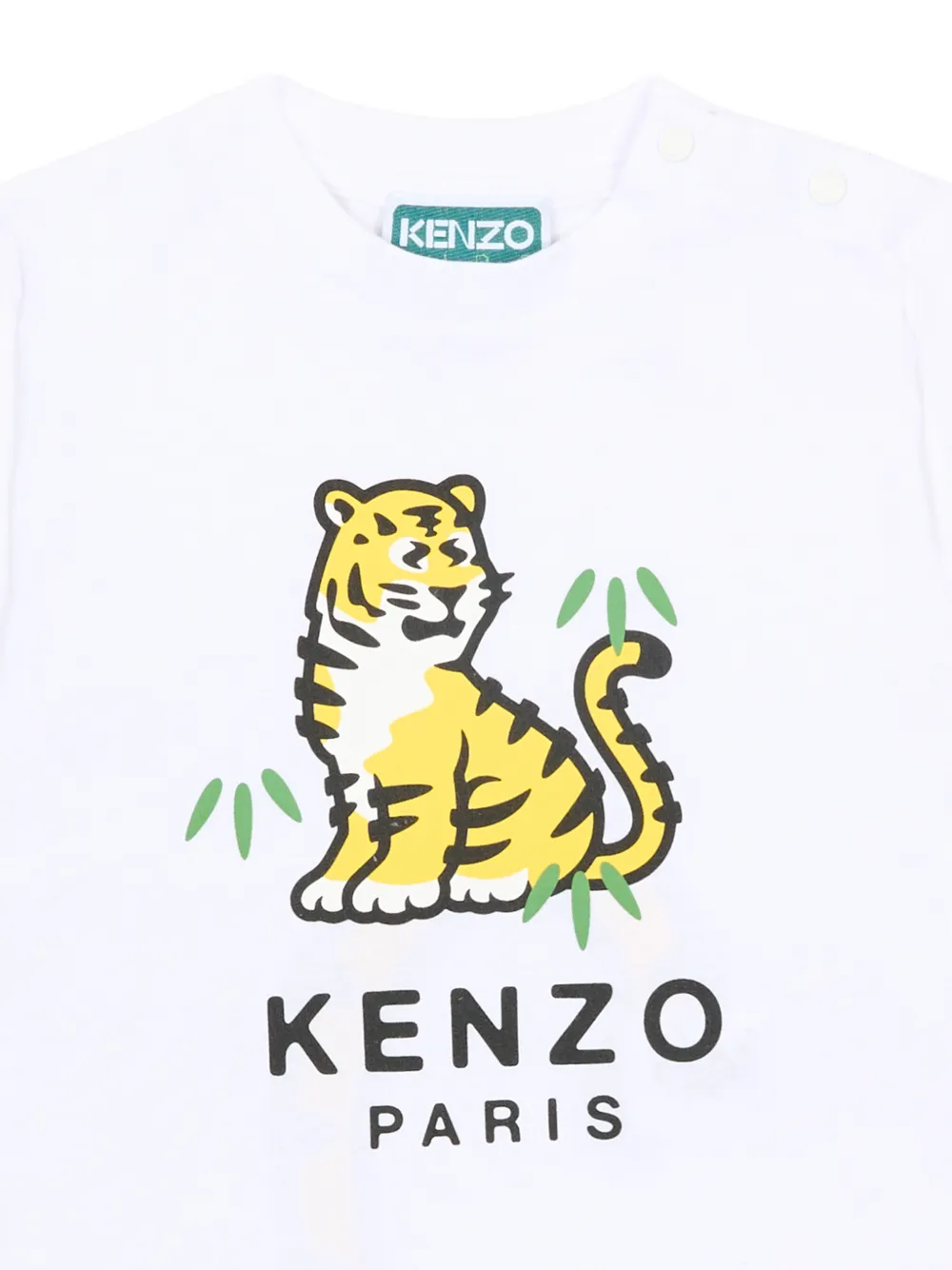  Kenzo Kids Printed Short-sleeve T-shirt - White 