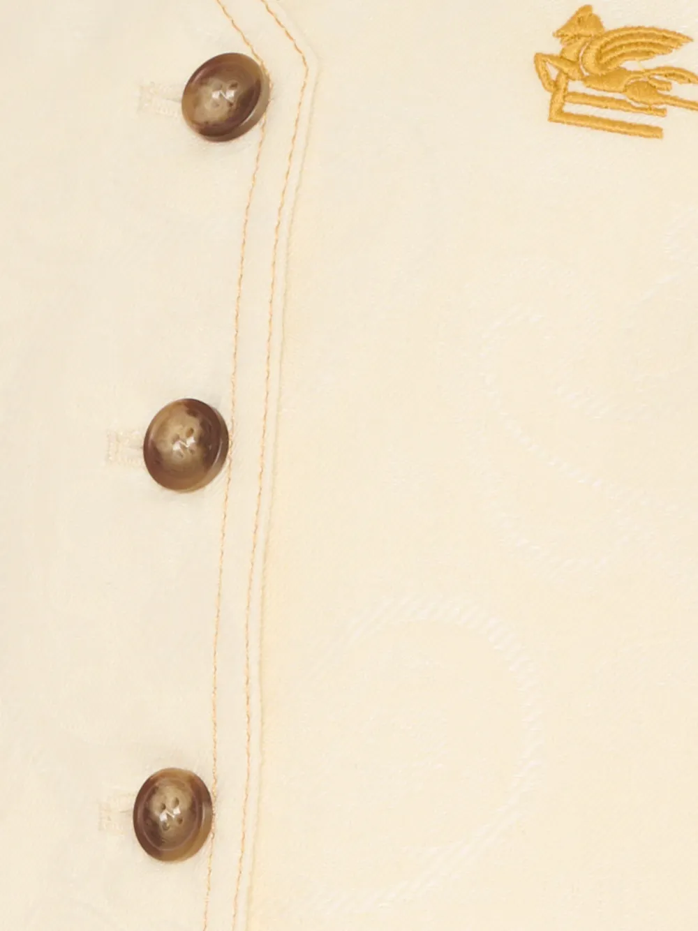  Etro Kids Button-down Embroidered Waistcoat - Neutrals 