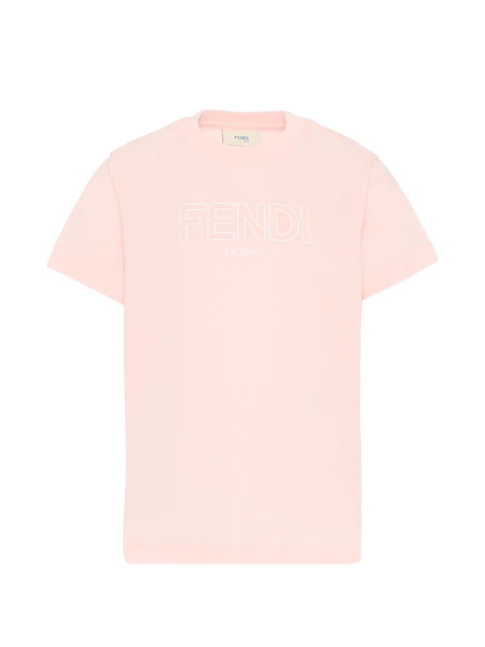 Fendi Kids logo short-sleeve T-shirt - Rosa