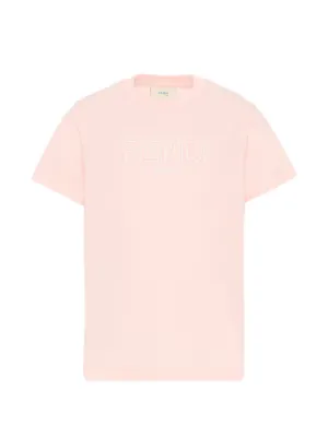 Fendi Kids エンブロイダリー Tシャツ | ピンク | FARFETCH JP