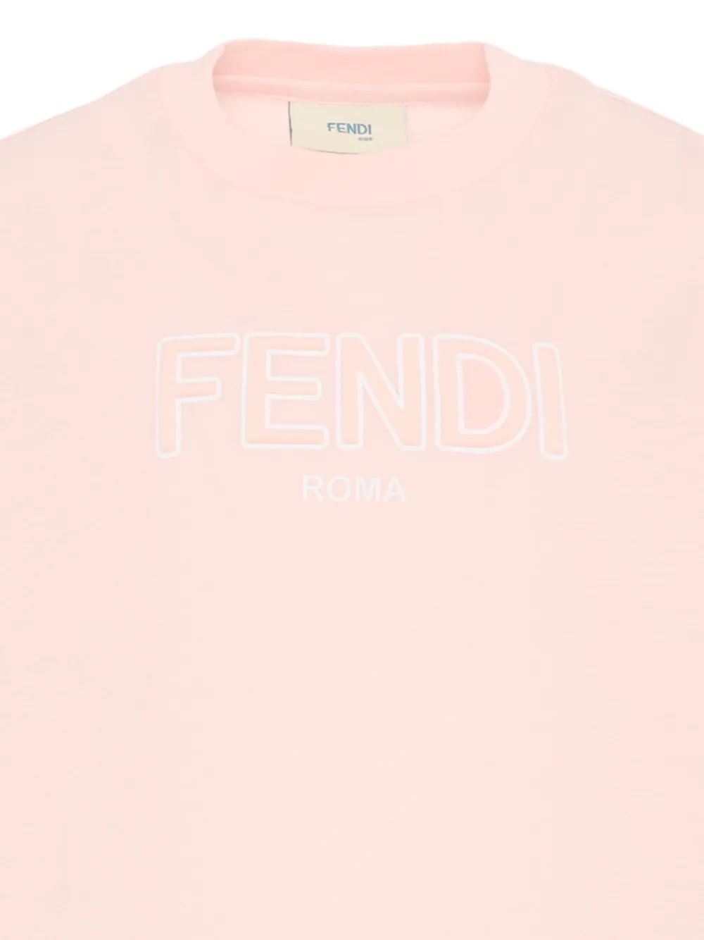 Fendi Kids Logo short-sleeve T-shirt | Pink | FARFETCH