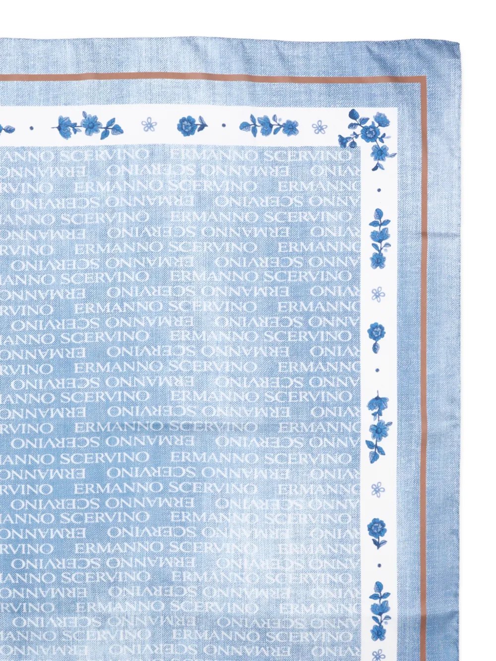  Ermanno Scervino Junior Floral Scarf - Blue 