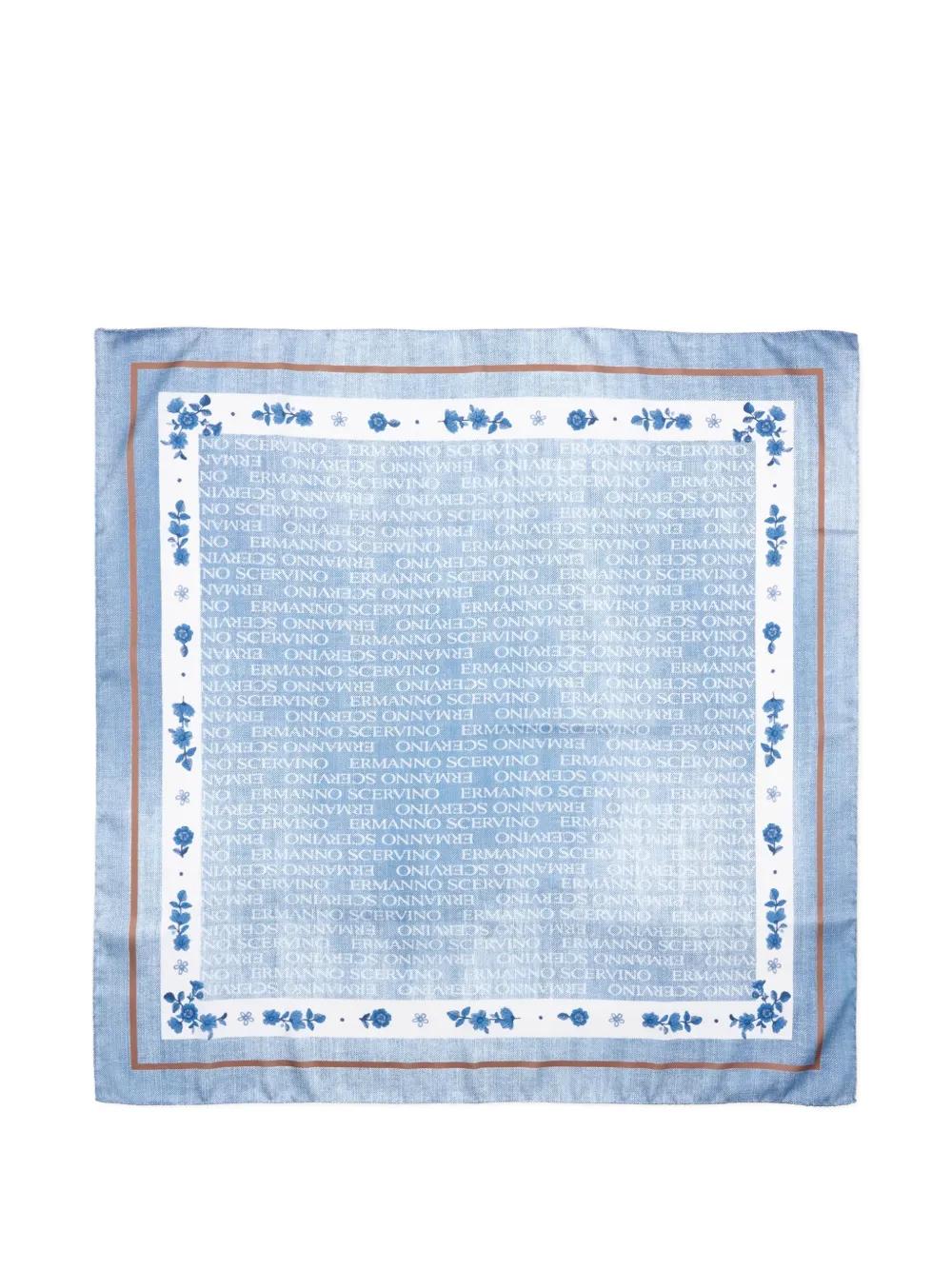 Ermanno Scervino Junior floral scarf - Blu