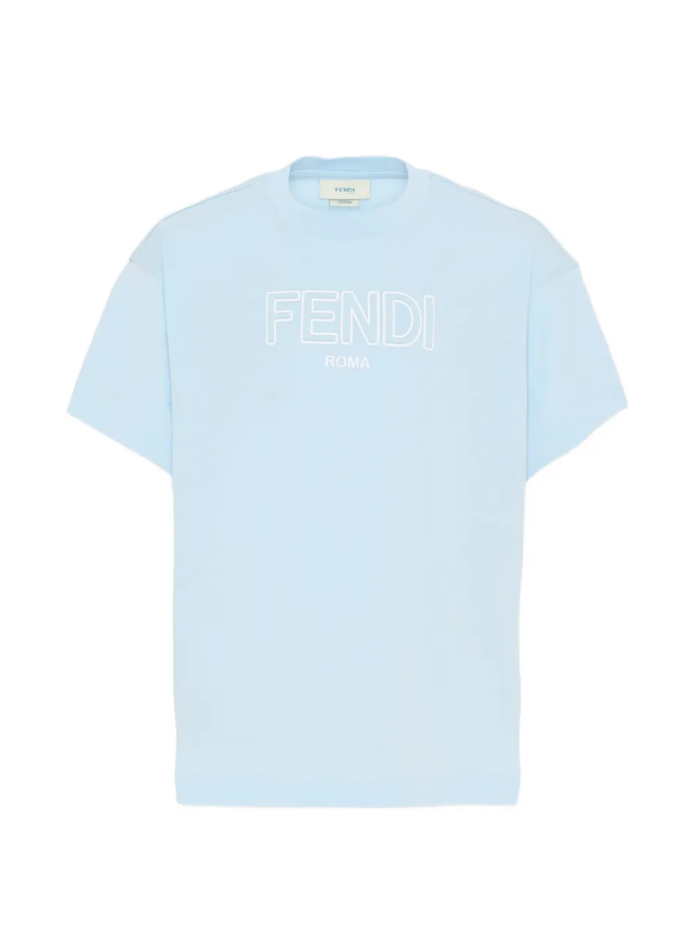 Fendi Kids logo T-shirt - Blu