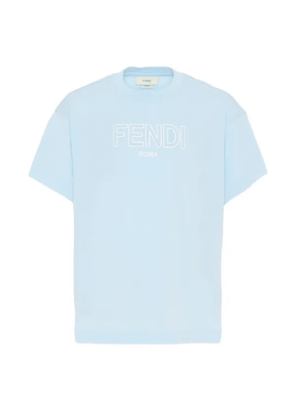 Fendi Kids ロゴ Tシャツ | ブルー | FARFETCH JP