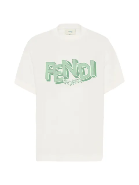 Fendi Kids playera manga corta con logo