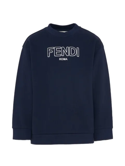 Fendi Kids logo crew-neck sweatshirt