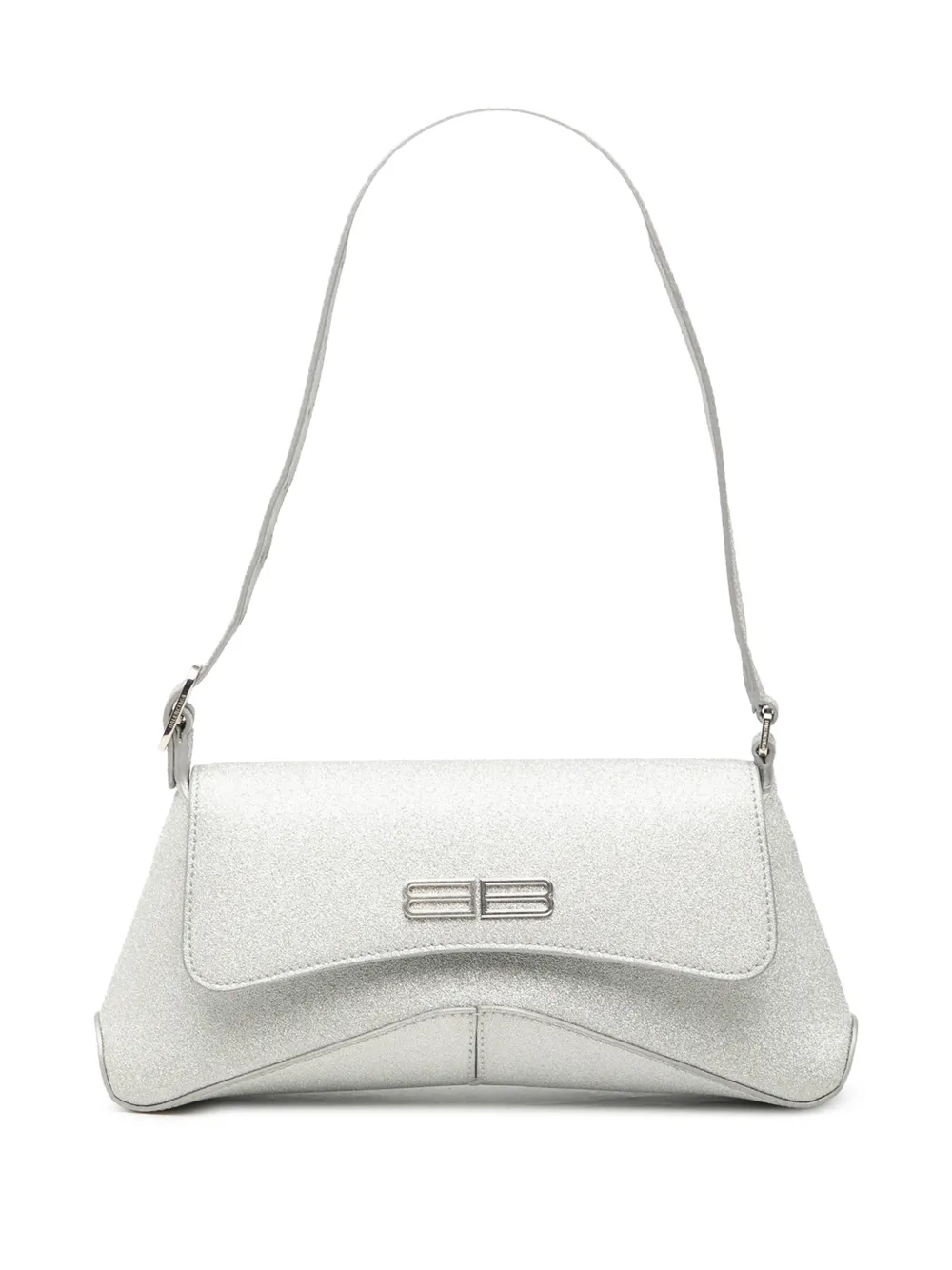 Balenciaga Pre-Owned 2010-2026 Small Glitter Fabric XX Flap crossbody bag - Silver
