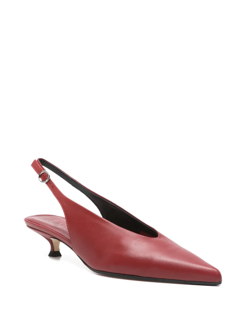 Aeyde Camila point-toe slingback pumps Rood
