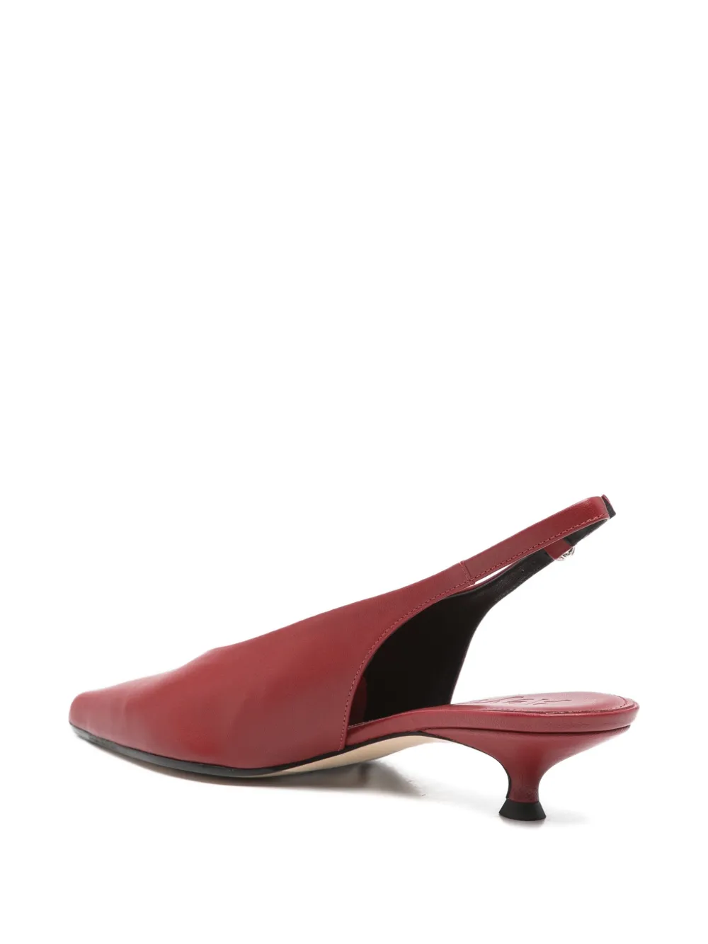 Aeyde Camila point-toe slingback pumps Rood