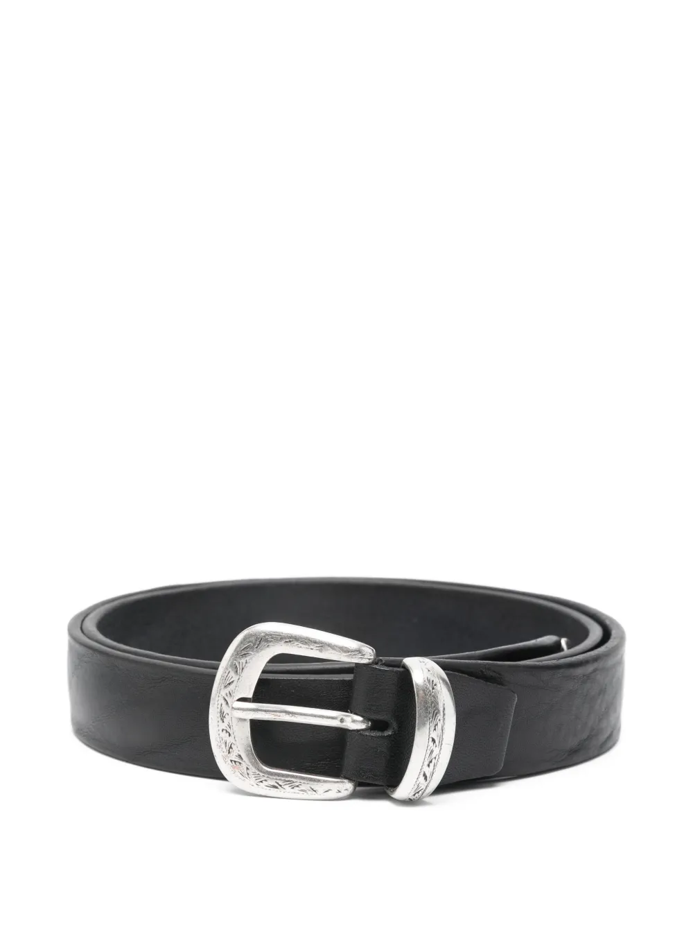 ERALDO engraved-buckle belt - Nero