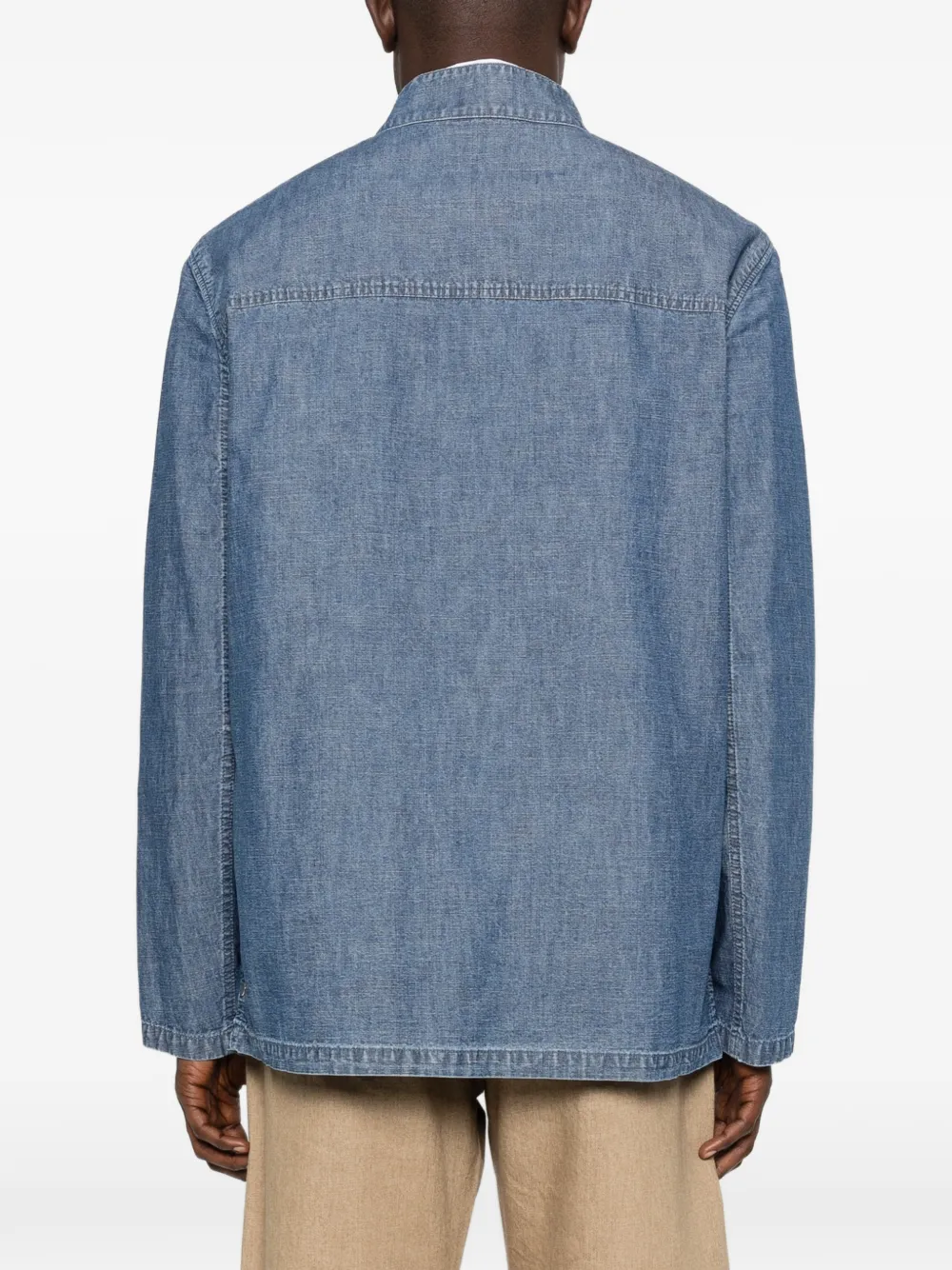 Valentino Garavani Sahariana shirtjack met zak met knopen Blauw