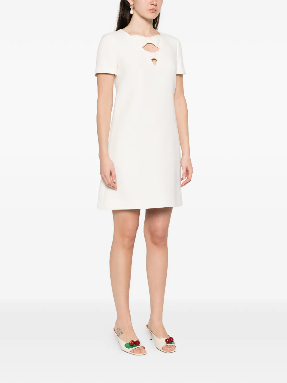 Valentino Garavani Jurk met lintdetail Beige