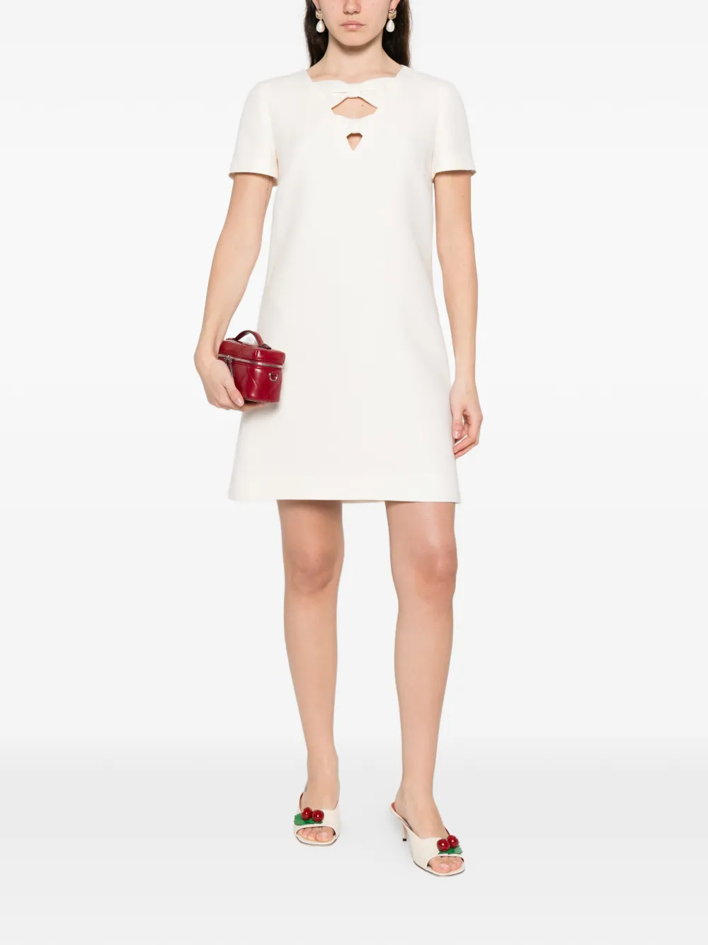 Valentino Garavani Jurk met lintdetail Beige