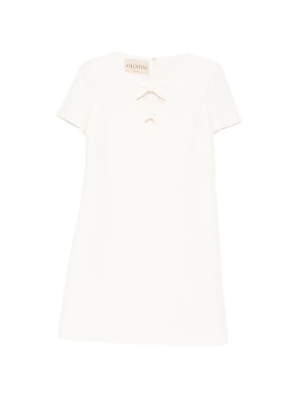 Valentino Garavani Ribbon Detail Dress in Neutrals
