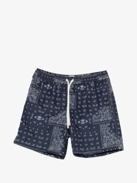 Eleventy shorts de playa con estampado de cachemira