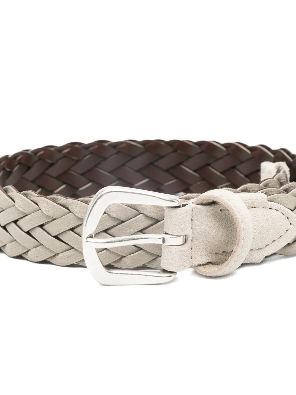  Eleventy Braided Buckle Belt - Neutrals 