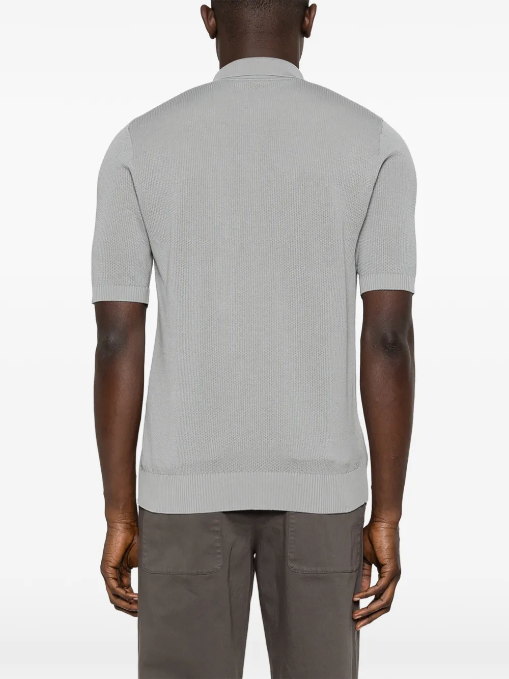 Eleventy Poloshirt met rits Blauw