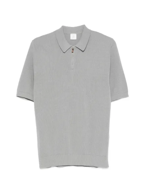 Eleventy zip polo shirt