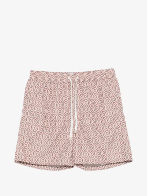 Eleventy shorts de playa con estampado geométrico