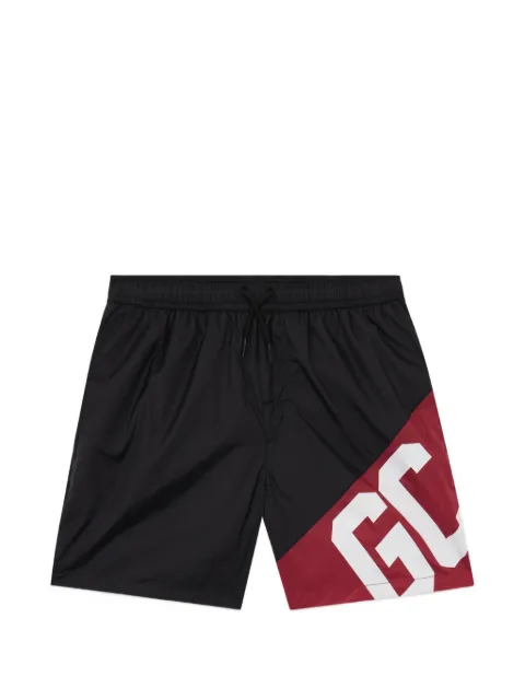 GCDS logo-band swim shorts
