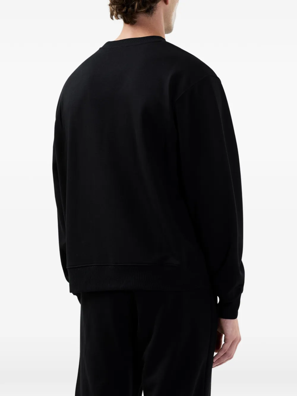 GCDS Sweater met logoband Zwart