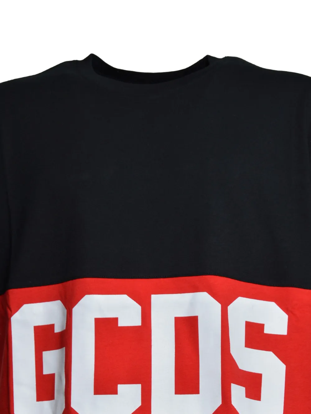 GCDS T-shirt met logoband Zwart