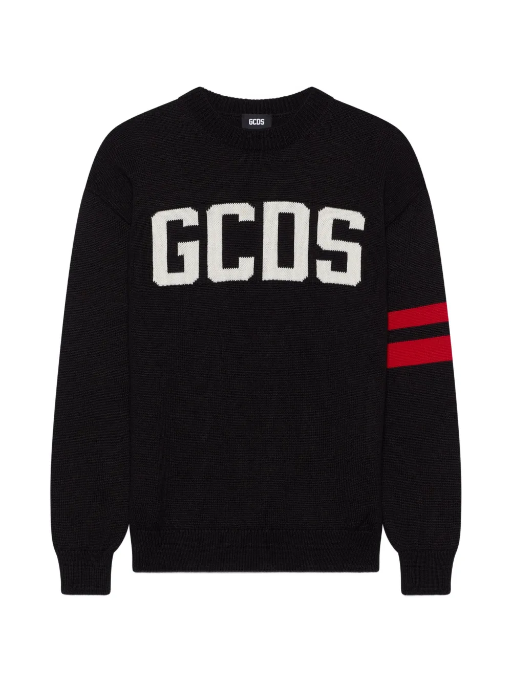 GCDS Sweater met logo Zwart