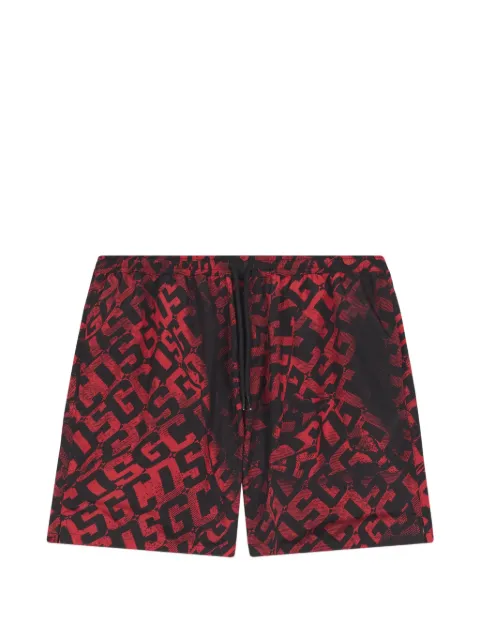 GCDS monogram-print swim shorts