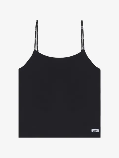 GCDS logo-patch tank top