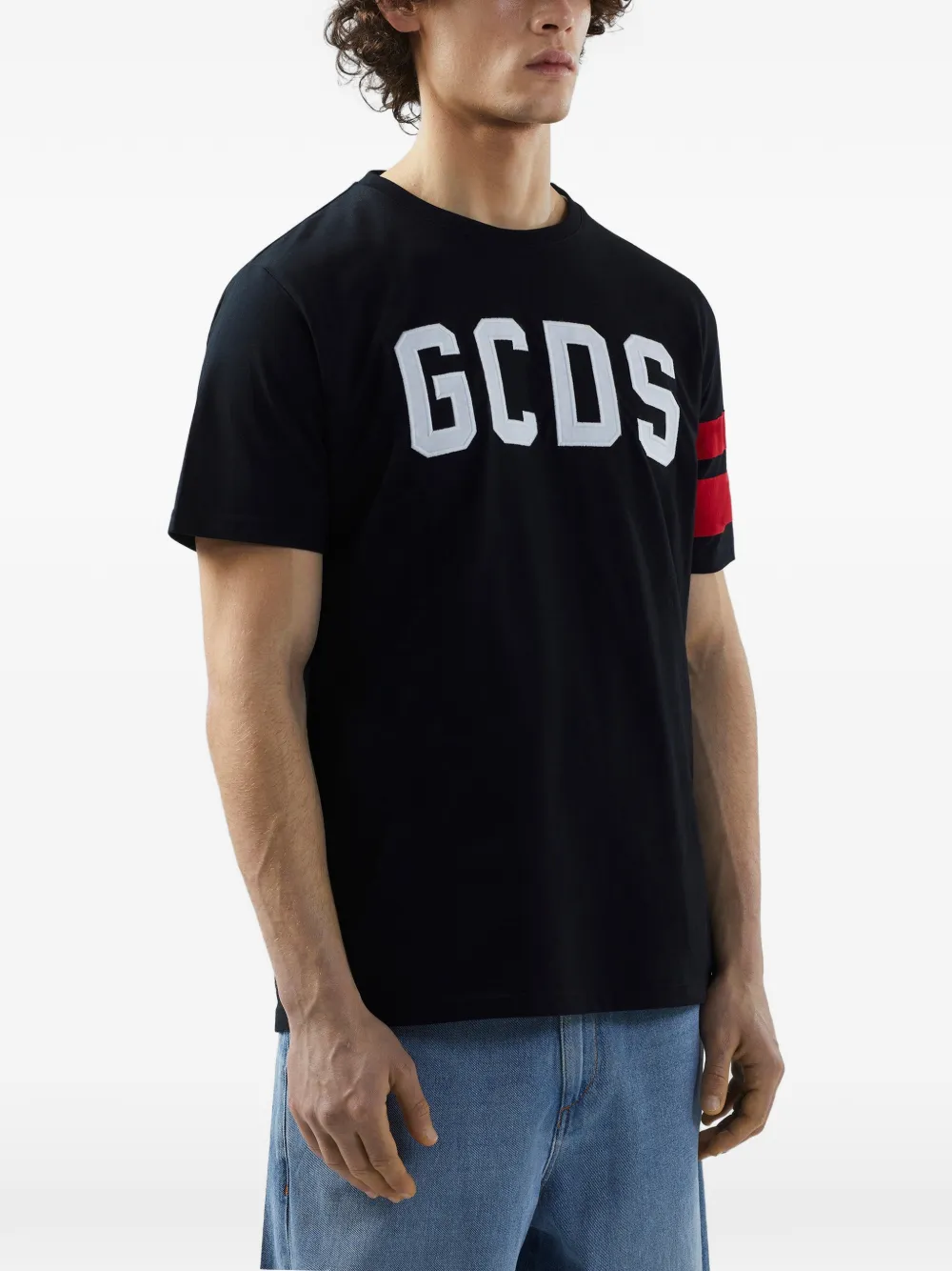 GCDS T-shirt met logo Zwart