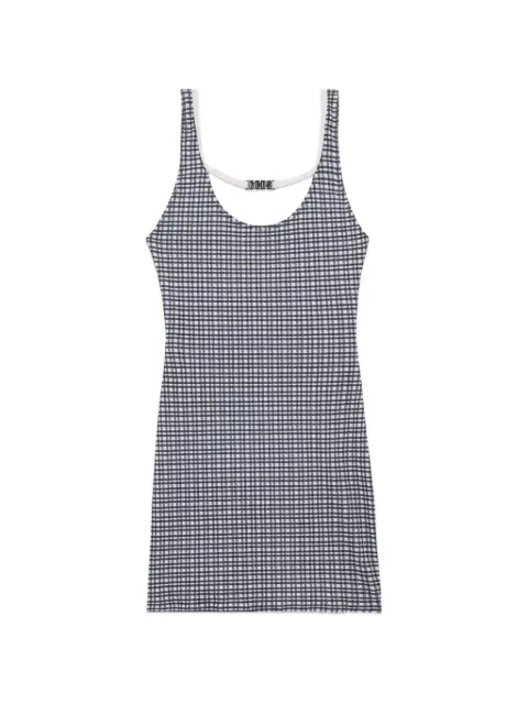 GCDS Minikleid mit Vichy-Karomuster 