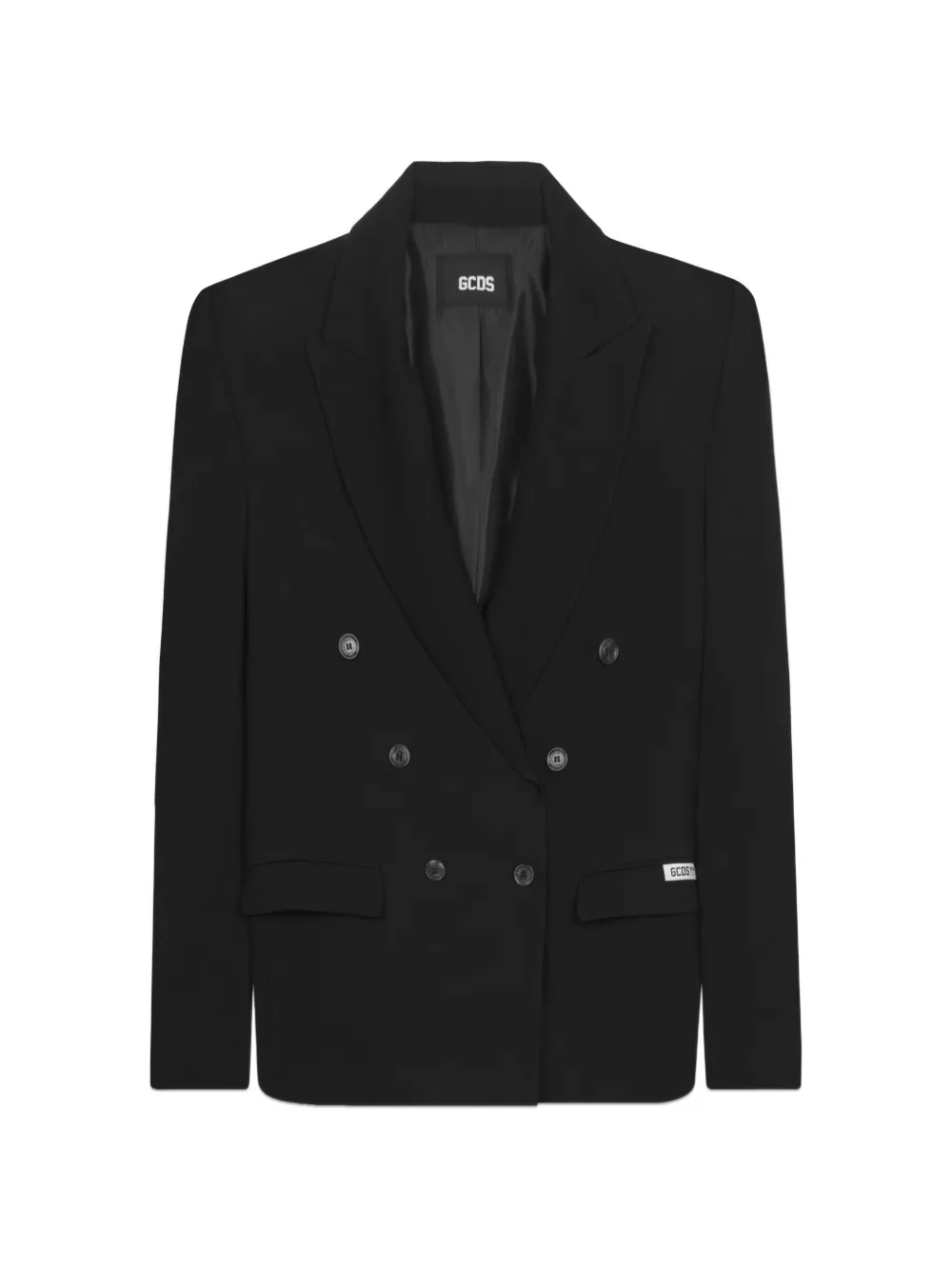 GCDS double-breasted blazer - Nero