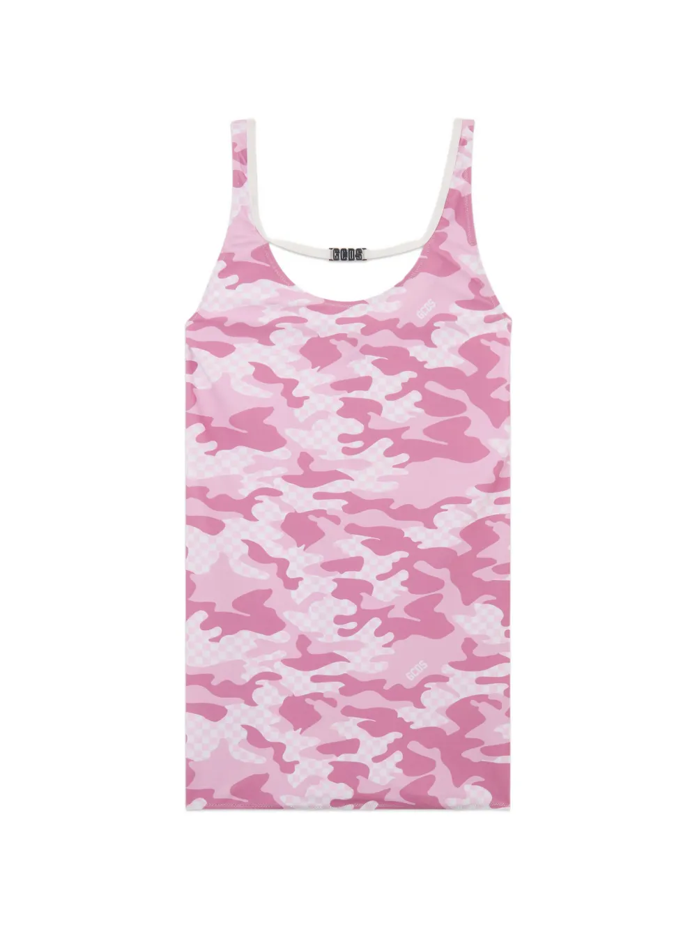 GCDS Minikleid mit Camouflage-Print - Rosa