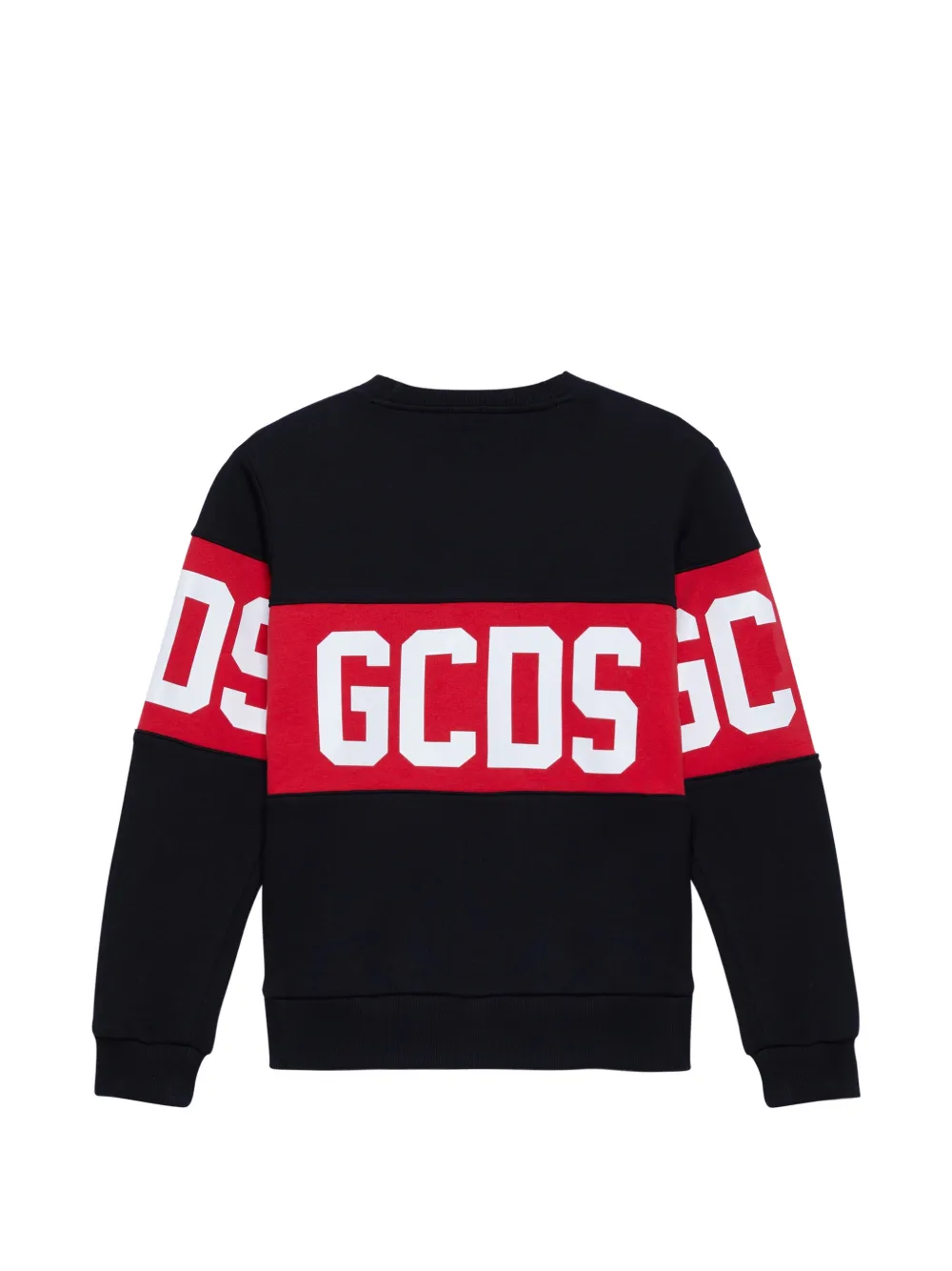  Gcds Kids Logo-print Crew-neck Sweatshirt - Black 