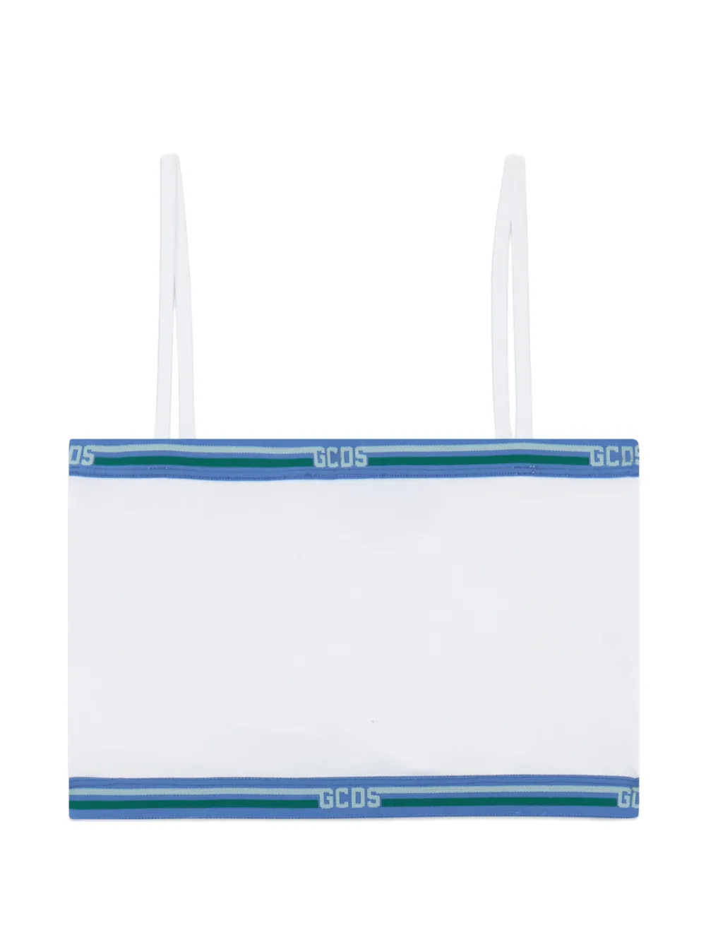 GCDS Top crop con applicazione - Bianco