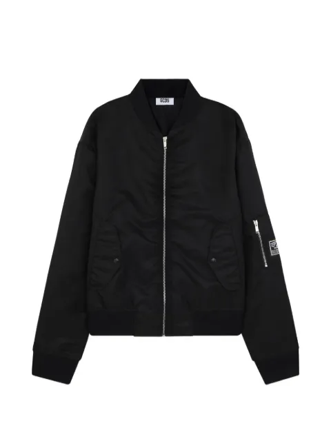 GCDS logo-patch bomber jacket