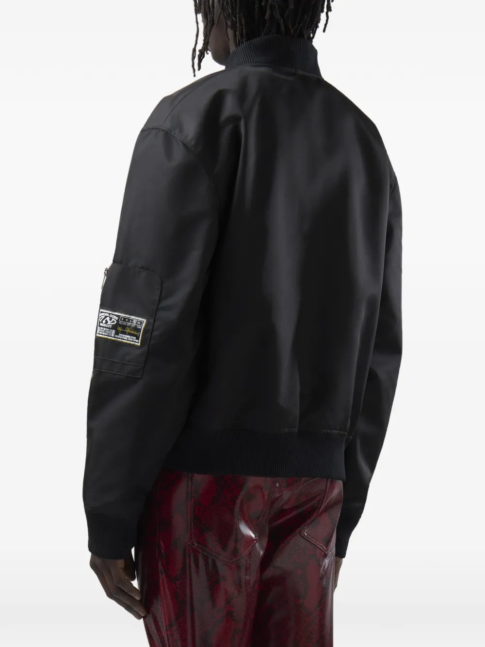 GCDS Bomberjack met logopatch Zwart