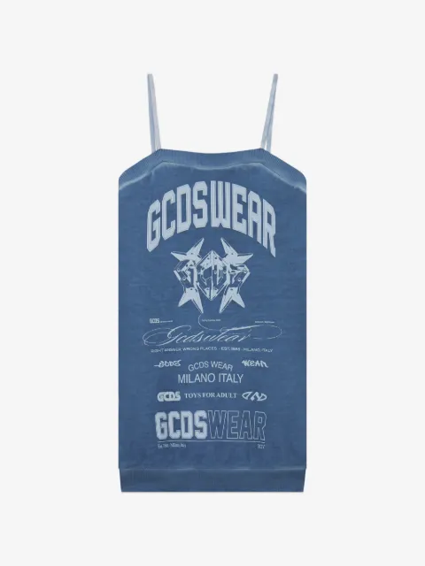 GCDS printed mini dress