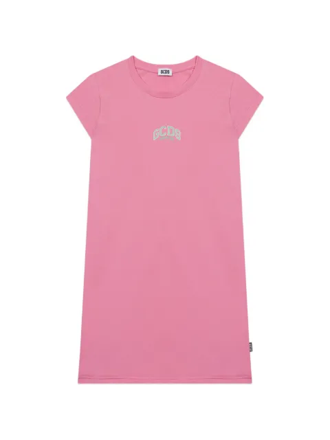 Gcds Kids vestido estilo playera con logo bordado