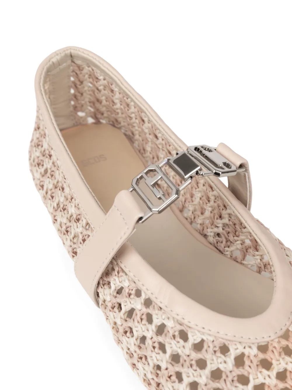 GCDS Geweven ballerina's Beige