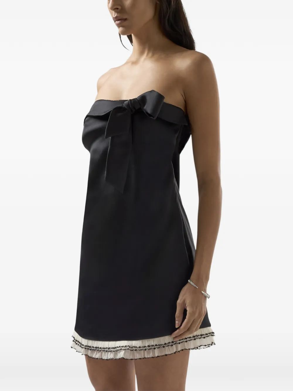 GCDS Mini-jurk met strikdetail Zwart