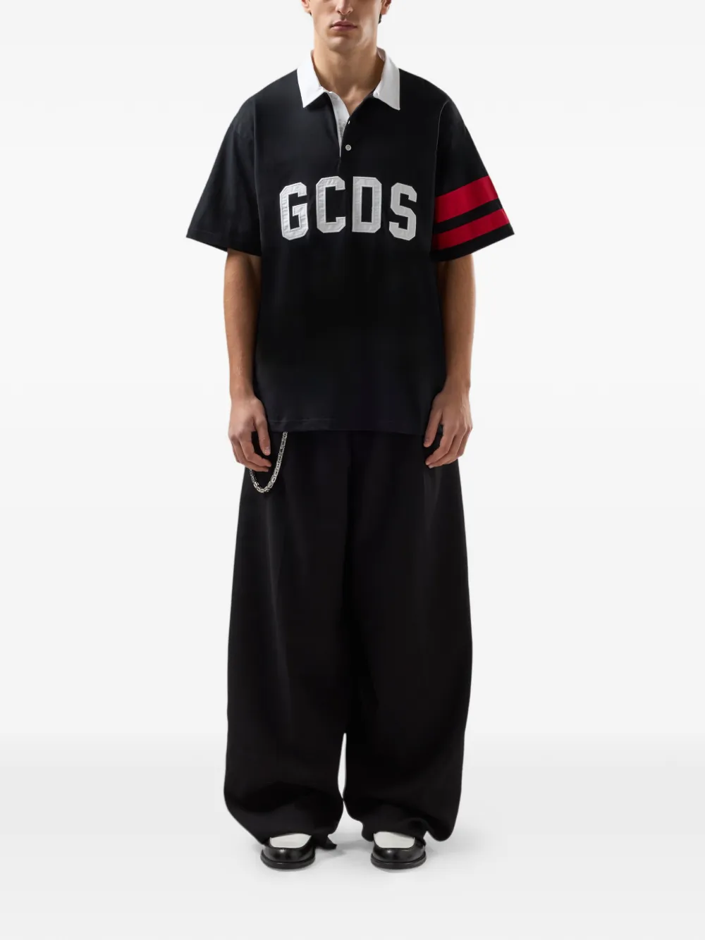 GCDS ロゴストライプ ポロシャツ | Image 2